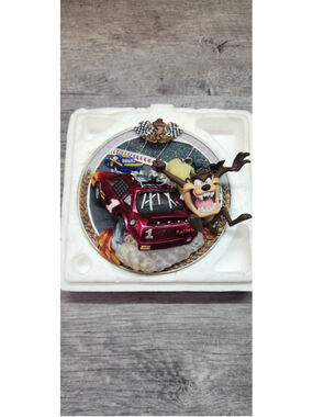 Warner Bros. Taz Racing Sculpture One Size Red and Brown